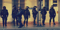 A picture of group of police.